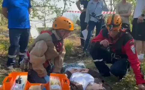 Съёмки фильма «Тёплый ветер с севера» в Мурманской области попали на видео