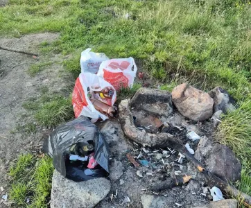 Берег Ловозера в Мурманской области завалили мусором