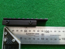 Объявление Планка ласточкин хвост на Picatinny, с выносом, 100 мм + короткие