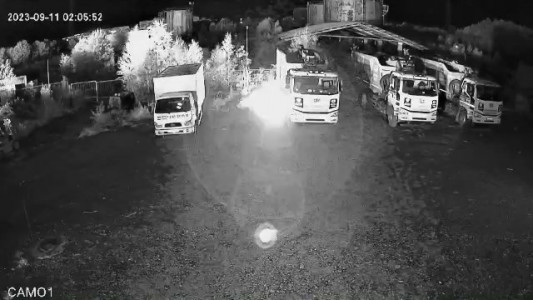 Эпический поджог в Мурмашах попал на видео
