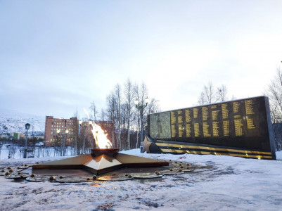 В Кировске отремонтировали памятник в честь погибших в Великую Отечественную войну
